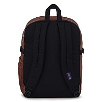 Jansport Main Campus Backpack Travel Or Work Bag W 15Inch Laptop Sleeve And Dual Water Bottle Pockets Basic Brown