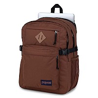 Jansport Main Campus Backpack Travel Or Work Bag W 15Inch Laptop Sleeve And Dual Water Bottle Pockets Basic Brown