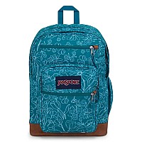 Jansport Cool Backpack With 15Inch Laptop Sleeve Delightful Daisies Green Large Computer Bag Rucksack With 2 Compartments