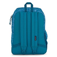 Jansport Cross Town Plus Backpack Large Main Compartment Side Water Bottle Pocket 15Inch Padded Laptop Sleeve Delightful