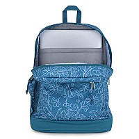 Jansport Cross Town Plus Backpack Large Main Compartment Side Water Bottle Pocket 15Inch Padded Laptop Sleeve Delightful