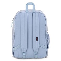 Jansport Cross Town Plus Remix Backpack Padded Back Panel Laptop Sleeve And Front Pocket Organizer Blue Dusk Corduroy