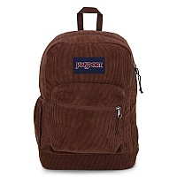 Jansport Cross Town Plus Remix Backpack Padded Back Panel Laptop Sleeve And Front Pocket Organizer Black Corduroy