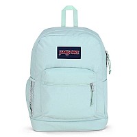 Jansport Cross Town Plus Backpack Large Main Compartment Side Water Bottle Pocket 15Inch Padded Laptop Sleeve Fresh Mint