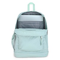 Jansport Cross Town Plus Backpack Large Main Compartment Side Water Bottle Pocket 15Inch Padded Laptop Sleeve Fresh Mint