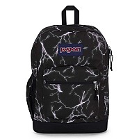 Jansport Cross Town Plus Backpack Large Main Compartment Side Water Bottle Pocket 15Inch Padded Laptop Sleeve Electric Bo