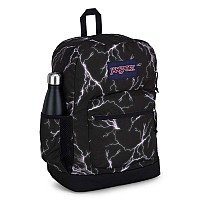 Jansport Cross Town Plus Backpack Large Main Compartment Side Water Bottle Pocket 15Inch Padded Laptop Sleeve Electric Bo