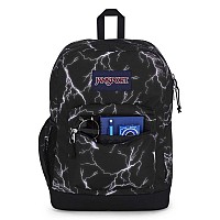 Jansport Cross Town Plus Backpack Large Main Compartment Side Water Bottle Pocket 15Inch Padded Laptop Sleeve Electric Bo