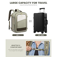 Lovevook Travel Backpack For Women 40L Carry On Backpack For Airplanes Personal Item Bag For Airlines Fits 17 Inch Laptop Tsa