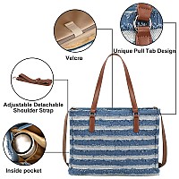 Laptop Tote Bag For Women Work 156 Inch Canvas Shoulder Bags Computer Messenger Purse Teacher Handbag Office Briefcase