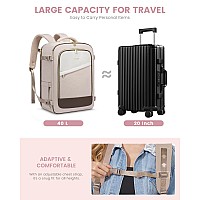 Lovevook Travel Backpack For Women 40L Carry On Backpack For Airplanes Personal Item Bag For Airlines Fits 17 Inch Laptop Tsa