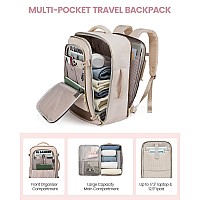 Lovevook Travel Backpack For Women 40L Carry On Backpack For Airplanes Personal Item Bag For Airlines Fits 17 Inch Laptop Tsa