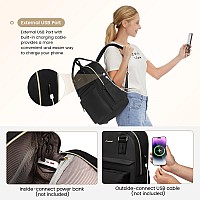 Lovevook Laptop Backpack For Women 156 Inchcute Backpack Laptop Bag With Usb Portwaterproof Travel Backpack Purse Teacher Nur