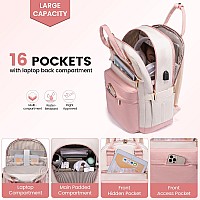 Lovevook Laptop Backpack For Women 156 Inchcute Backpack Laptop Bag With Usb Portwaterproof Travel Backpack Purse Teacher Nur