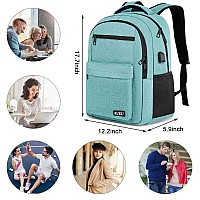 Rjeu Backpack For Women School Backpack For Teen With Usb Charging Hole Water Resistant College Bookbag 156 Inch Large Capac