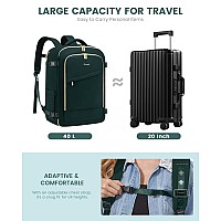 Lovevook Travel Backpack For Women 40L Carry On Backpack Flight Approved Large Personal Item Bag Fits 17 Inch Laptop Tsa Appr