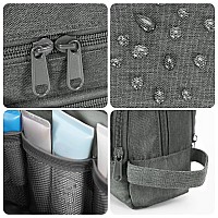 Toiletry Bag For Men Hanging Dopp Kit Water Resistant Shaving Bag Small Toiletry Bag For Traveling Denim Pure Grey