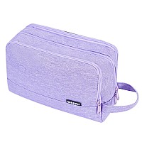 Toiletry Bag For Men Hanging Dopp Kit Water Resistant Shaving Bag Small Toiletry Bag For Traveling Denim Pure Purple