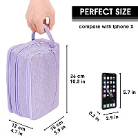 Toiletry Bag For Men Hanging Dopp Kit Water Resistant Shaving Bag Small Toiletry Bag For Traveling Denim Pure Purple