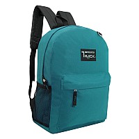 Moda West 24 Pack 17 Inch Wholesale Bulk Backpack For Work School In In Teal Color Perfect For Donations And Giveaways