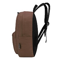 Moda West 24 Pack 17 Inch Wholesale Bulk Backpack For Work School In In Brown Color Perfect For Donations And Giveaways