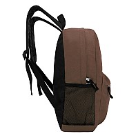 Moda West 24 Pack 17 Inch Wholesale Bulk Backpack For Work School In In Brown Color Perfect For Donations And Giveaways