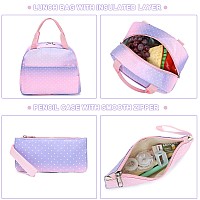 School Backpack For Teens Large Marble Bookbag Lightweight 17 Inch Laptop Bag For Girls Boys Casual High School College