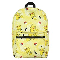 Bioworld Pokemon Pikachu Pokeball Tie Dye 17 Travel Laptop Backpack