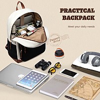 Lovevook Classical School Backpack Lightweight College Laptop Backpack Water Resistant Basic Bookbag Casual Daypack