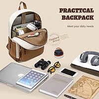 Lovevook Classical School Backpack Lightweight College Laptop Backpack Water Resistant Basic Bookbag Casual Daypack