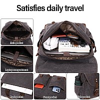 Fengdong Mens Messenger Bag 156 Inch Vintage Waxed Canvas Genuine Leather Briefcase Leather Computer Laptop Bag Rugged Satchel