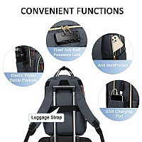 Lovevook Laptop Backpack Purse For Women Men Unisex Large Capacity 17 Inch Travel Antitheft Bag Work Computer Business Back