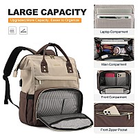 Lovevook Laptop Backpack For Women Fashion Travel Computer Business Bags Doctor Nurse Backpack Purse For Work With Usb Port F