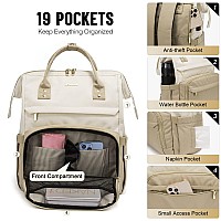 Lovevook Laptop Backpack For Women Fashion Computer Backpacks Purse Business Travel Bags Doctor Nurse Backpack For Work Fits