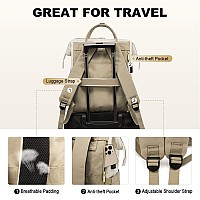 Lovevook Laptop Backpack For Women Fashion Computer Backpacks Purse Business Travel Bags Doctor Nurse Backpack For Work Fits