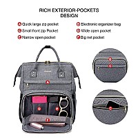 Lovevook Laptop Backpack For Women Quilted Fashion Business Computer Backpacks Travel Bags Purse Doctor Nurse Work Backpack Wit