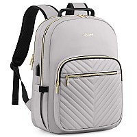 Lovevook Laptop Backpack Purse For Women Work Travel Computer Bags College School Backpack For Student Girl Quilted Casual Da