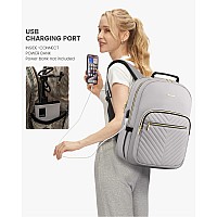 Lovevook Laptop Backpack Purse For Women Work Travel Computer Bags College School Backpack For Student Girl Quilted Casual Da