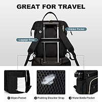 Lovevook Laptop Backpack For Women Quilted Fashion Business Computer Backpacks Travel Bags Purse Doctor Nurse Work Backpack Wit