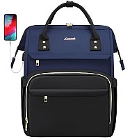 Lovevook Laptop Backpack For Women Fashion Travel Computer Business Bags Doctor Nurse Backpack Purse For Work With Usb Port F