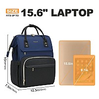 Lovevook Laptop Backpack For Women Fashion Travel Computer Business Bags Doctor Nurse Backpack Purse For Work With Usb Port F