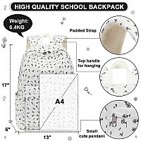 School Backpack For Teens Large Marble Bookbag Lightweight 17 Inch Laptop Bag For Girls Boys Casual High School College