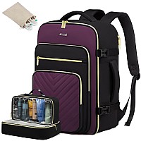 Lovevook Large Travel Backpack For Women Carry On Bag Backpack Flight Approved 40L Tsa Personal Item Travel Bag With 3 Packing