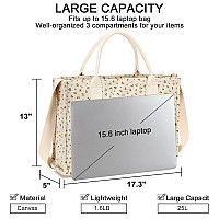 Laptop Tote Bag For Women Work 156 Inch Canvas Shoulder Bags Computer Messenger Purse Teacher Handbag Office Briefcase