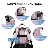 Lovevook Backpack Purse For Women Fits 17 Inch Laptop Backpacks With Usb Port Waterproof Travel Work Computer Business Bag Fa