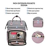 Lovevook Backpack Purse For Women Fits 17 Inch Laptop Backpacks With Usb Port Waterproof Travel Work Computer Business Bag Fa