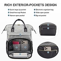 Lovevook Backpack Purse For Women Fits 17 Inch Laptop Backpacks With Usb Port Waterproof Travel Work Computer Business Bag Fa