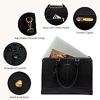 Lovevook Laptop Bag For Women Work Tote Bags 156 Inch Computer Bags For Laptops For Women Purse Large Vintage Pu Leather Wate