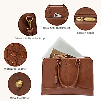 Lovevook Laptop Bag For Women Work Tote Bags 156 Inch Computer Bags For Laptops For Women Purse Large Vintage Pu Leather Wate