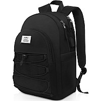 Rjeu Black School Backpack For Teens154In Laptop Backpack Aesthetic Bookbag For Girl Boy College Student Travelmochila Para N